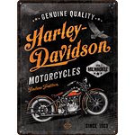 Метална табела 30х40-Harley Davidson мотоциклет