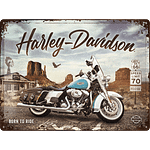 метална табела 30х40 Harley Davidson - Краля на пътя