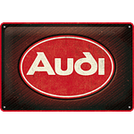 метална табела AUDI лого червено