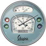 Ретро часовнвик Vespa тахометър