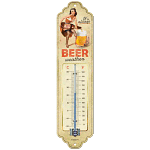 Метален ретро термометър - Време за бира