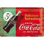 Метална табела L Coca-Cola възхитетлно освещаваща