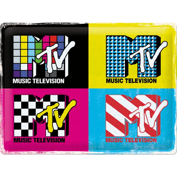 Metalna tabela XL MTV pop-art
